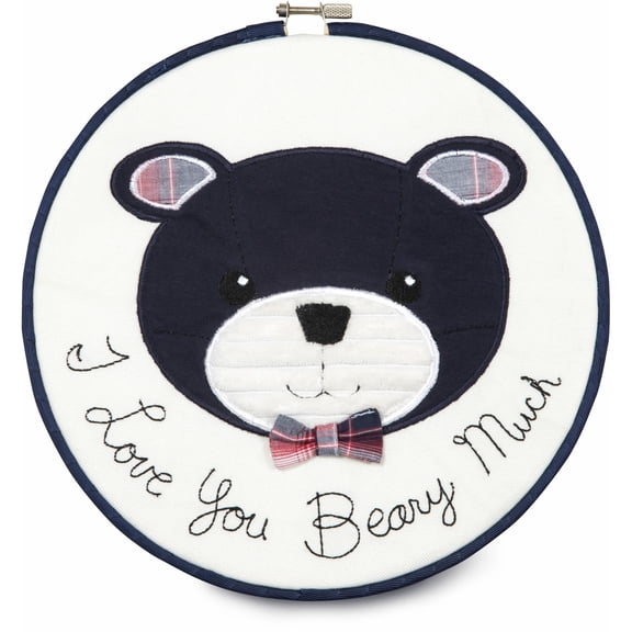 Pavilion Gift Company - FireTruck - I Love You Beary Much 9.5" Wall Covering