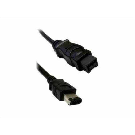 FireWire 400 9-Pin to 6-Pin Black Cable - 6ft