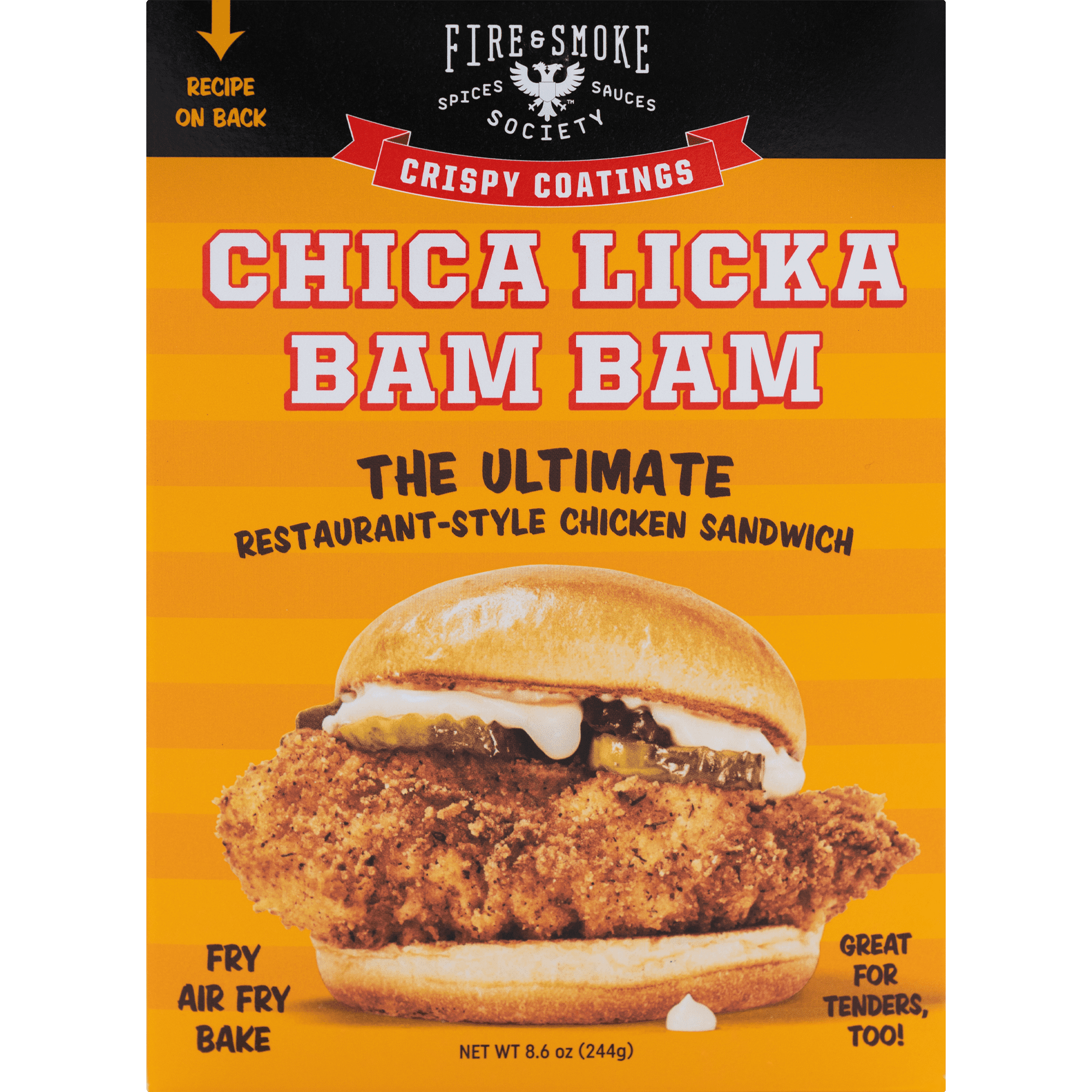Fire & Smoke Chika Lika Crispy Coating, Chicken Batter, 8.5 Ounce
