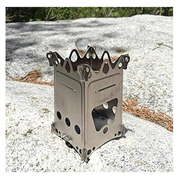 Fireant Stainless Steel Stove- Lightweight, Multi-Fuel, Packs Flat for Hiking,Hunting, Survival Packs, and Camping Small