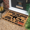 thumbnail image 1 of Firearms Mat Holiday Mat Welcome Door Mat Polyester Door Mat Polyester Carpet,Black,Polyester, 1 of 5
