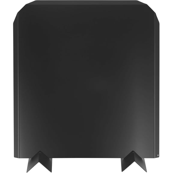 Firebacks for Fireplace-Stainless Steel Fireback with Adjustable Feet, 16" x 18" Fireplace Heat Reflector, Fireplace Back Plates, Painted Black Heat-Resistant Material for Wall ProtectionFireplace S