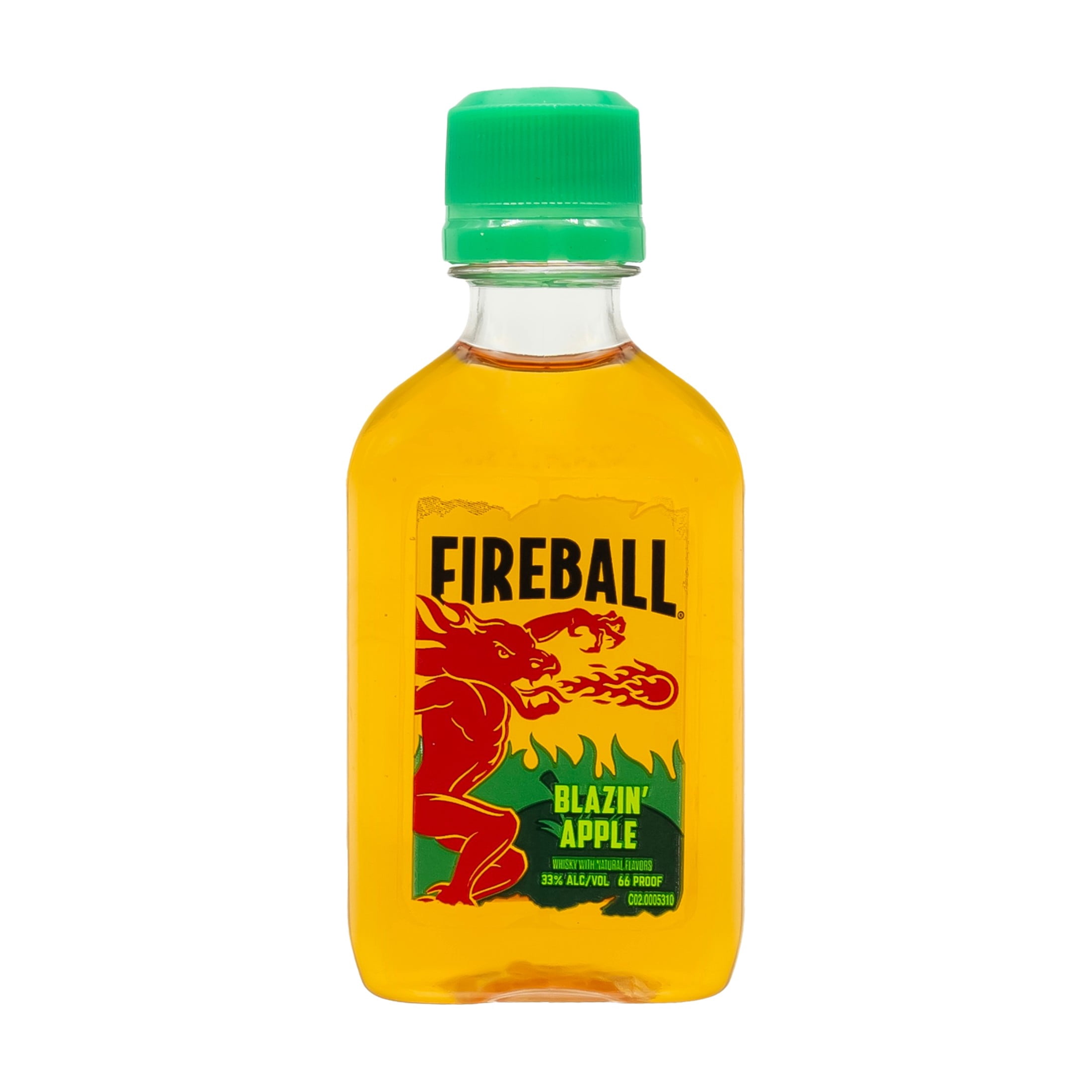 Fireball Blazin Apple Cinnamon Whisky, 10-Pack 50ml Bottles, 66 Proof ...