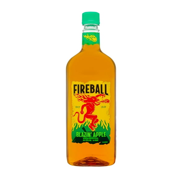 Fireball Blazin Apple Cinnamon Whisky, 750ml, 66 Proof, Plastic Bottle