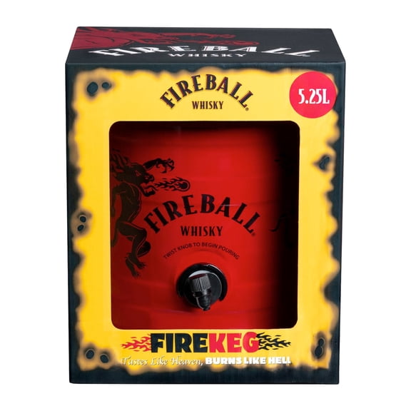 Fireball Cinnamon Whiskey, 5.25L Firekeg, 33% Alcohol
