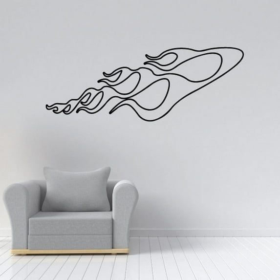 Fireball Ghost Flames Car Decal - Vinyl Decal - Wall Decal - CF250 - 36 Inches