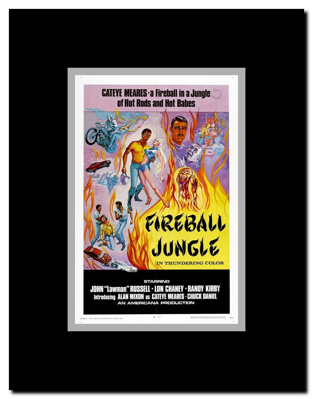 Fireball Jungle Framed Movie Poster