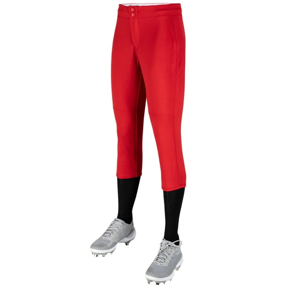 Fireball Low-Rise Fastpitch Softball Pants, Girls' X-Small, Scarlet