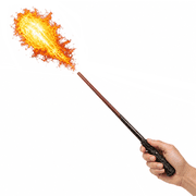 Fireball Shooting Magic Wand Incendio Wands Cosplay Costume Accessories for Birthday Party Gift Brown