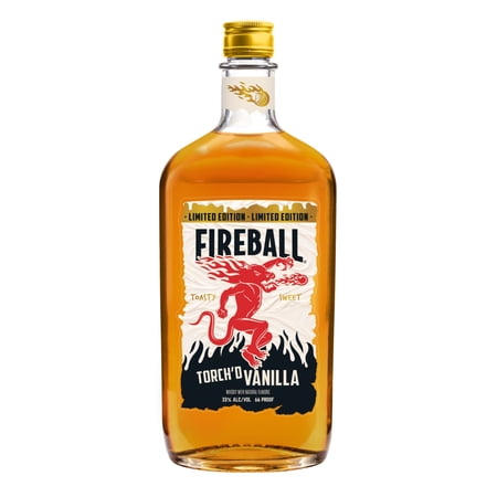 Fireball Vanilla Whisky, 750ml, 66 Proof (33% ABV)