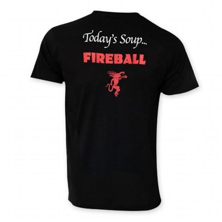 トップス Fireball Fireball Whiskey 33947L Fireball Mens Todays Soup Tee Shirt,