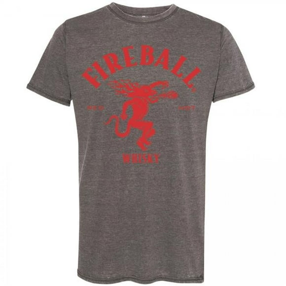 Fireball Whiskey Fireball Whisky Logo Acid Washed T-Shirt - Small