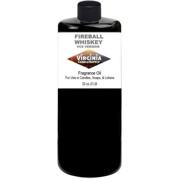 Fireball Whiskey Fragrance Oil 32 oz Bottle for Candle Making, Soap Making, Tart Making, Room Sprays, Lotions, Car Fresheners, Slime, Bath Bombs, Warmers