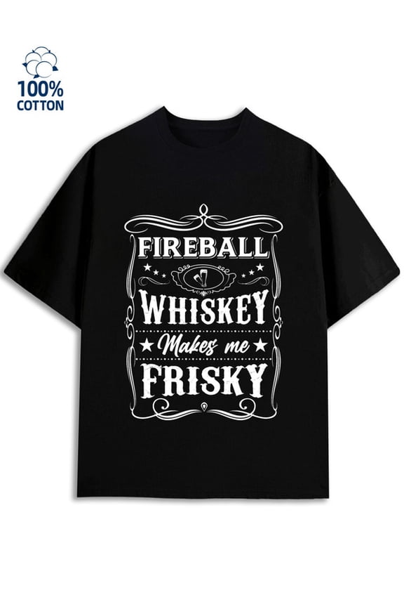 Fireball Whiskey T-Shirt men games black funny game Trendy Unisex Shirt Graphic tshirts Basic Unisex Shirt Short Sleeve tshirts Trendy Unisex Shirt Short Sleeve tshirts
