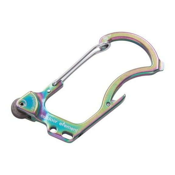 Firebiner 6-In-1 Flint Multi-Tool Carabiner Stainless Steel