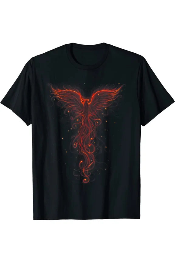 Firebird From the Ashes, I Rise Motivational Phoenix T-Shirt Size S-5XL