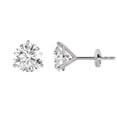 thumbnail image 1 of Fireborn Three Prong Martini G-Color Diamond Stud Earrings, 3.5 CTTW 14K White Gold, 1 of 2