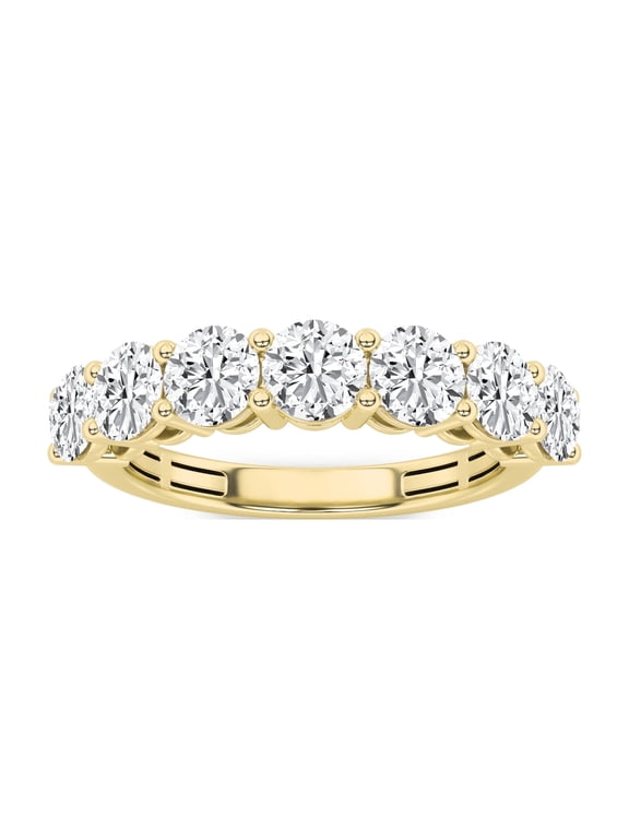 - Round Lab Grown Diamond (F/VS ) Band Ring in 14K Gold