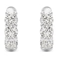 thumbnail image 1 of Fireborn Round-Shaped Diamond, Sterling Silver Earrings for Women, 1 CTW, 2.49 g, 14K White Gold, 1 of 4