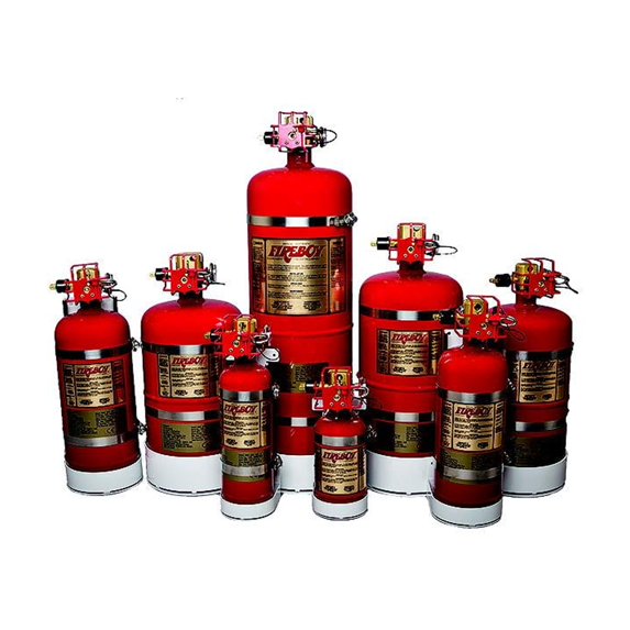 Fireboy MA20325227 MA2 Auto/Manual Discharge HFC-227ea Fire Extinguisher w/Mount, 325 cu. Ft.