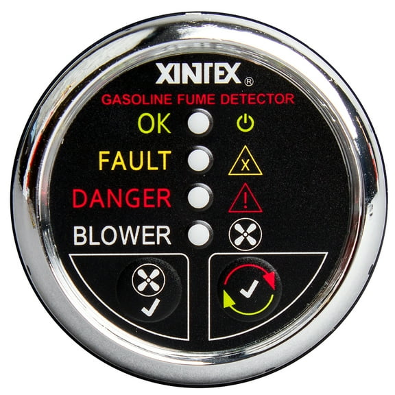Fireboy-Xintex Gasoline Fume Detector w/Blower Control - Chrome Bez... [G-1CB-R]
