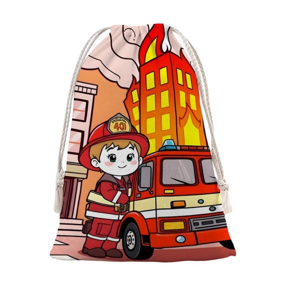 Firebuds Pattern Christmas Bunch Pocket 12*15 in