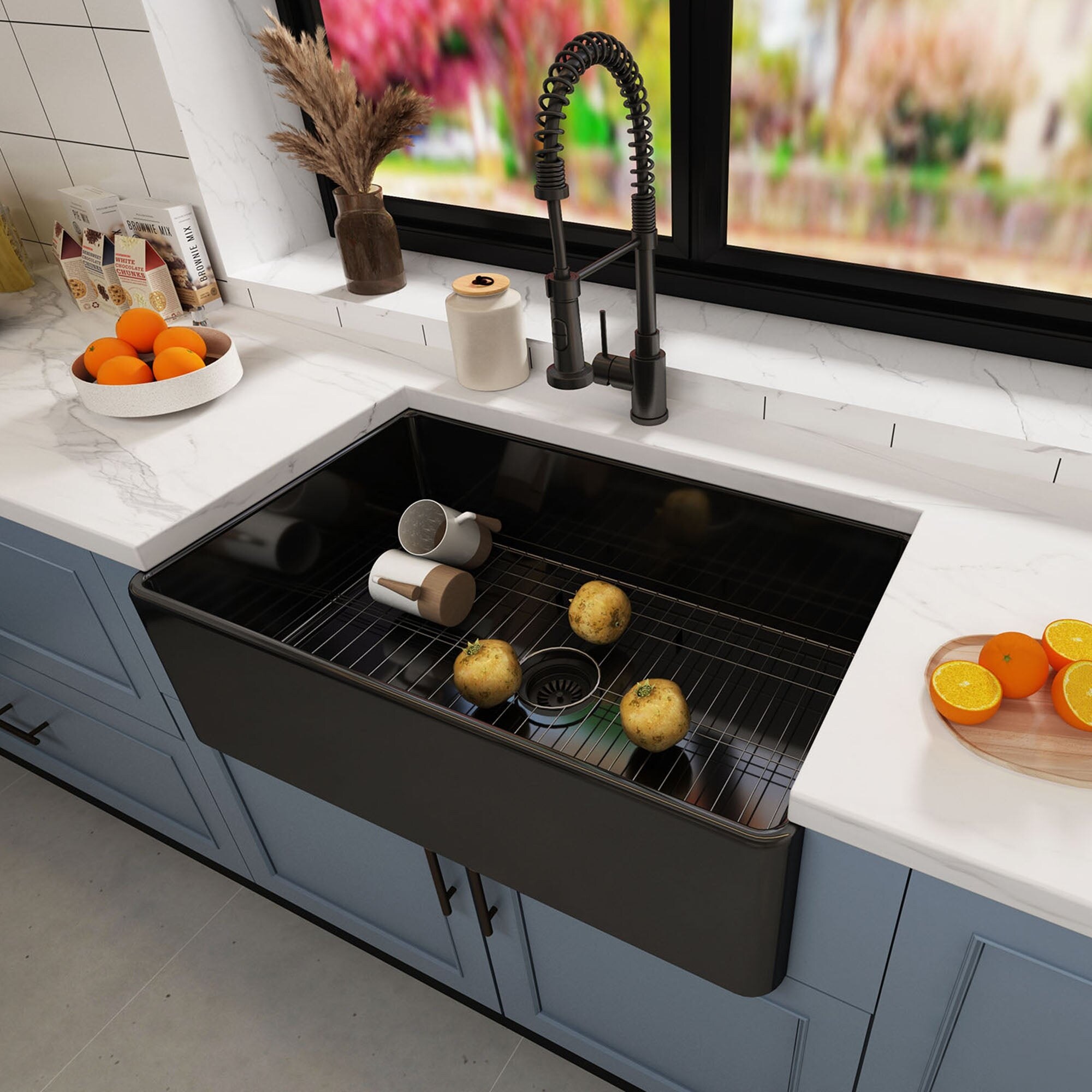 Black sink grid sale