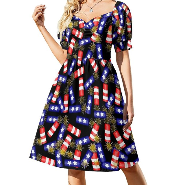 Firecracker Celebration Dress Female clothing women's summer clothing