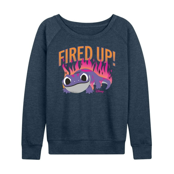 Fired Up - Ladies French Terry Long Sleeve Shirt