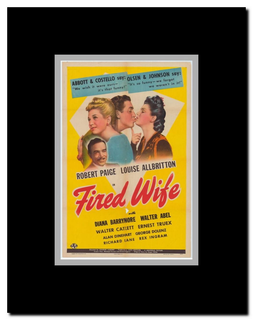 Fired Wife Framed Movie Poster
