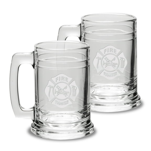 Firefighter 15 oz Colonial Tankard - Set of 2