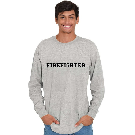 Firefighter American Neighborhood Long Sleeve TShirt Men Women Brisco Brands S