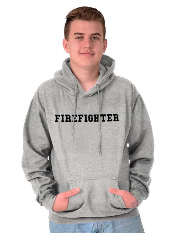 Firefighter American Neighborhood Unisex Plus Fleece Graphic Hoodie Brisco Brands 3X