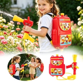Firefighter Backpack Water Gun Toy, Large Capacity Tank Water Blaster, Outdoor Summer Water Play For Pool Garden Party Role Play