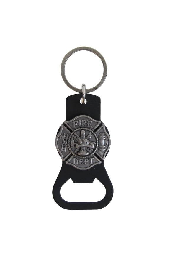 Firefighter Beer Soda Bottle Opener Keychain Fireman Fire Dept Gift