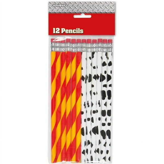 Firefighter Birthday Pencils, 12ct