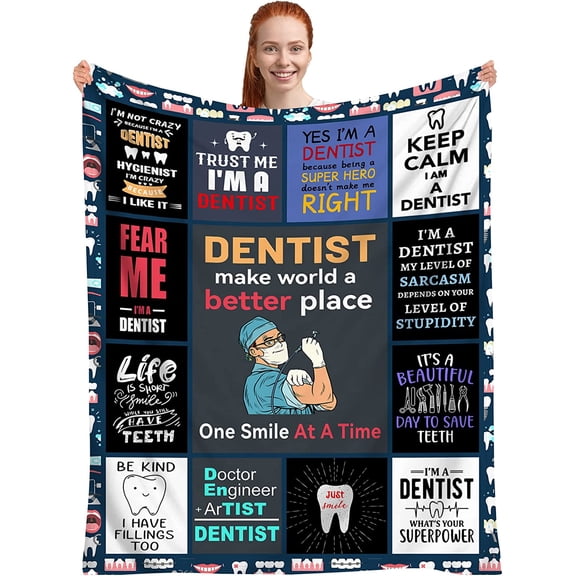 Firefighter Blanket, Firefighter Gifts for Men Fireman Dad Husband Boyfriend Son, American Thin Red Line Flag Throw Blankets, Fire Fighter Gifts for Adults, First Responders Blanket 60"x50"