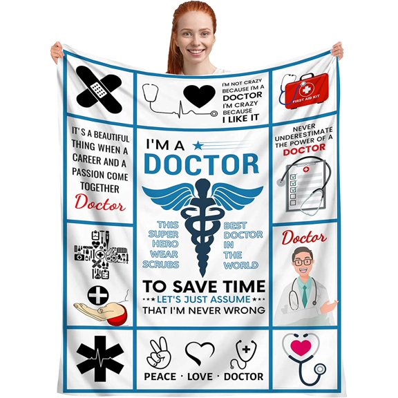 Firefighter Blanket, Firefighter Gifts for Men Fireman Dad Husband Boyfriend Son, American Thin Red Line Flag Throw Blankets, Fire Fighter Gifts for Adults, First Responders Blanket 60"x50"