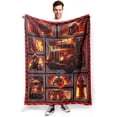 thumbnail image 1 of Firefighter Blankets for Men Boys, Firefighter Gifts for Firemen,Retirement Gifts for Firemen, Christmas Thanksgiving Birthday Gifts for Dad Husband Firefighters' Day Gifts 50"x60", 1 of 6