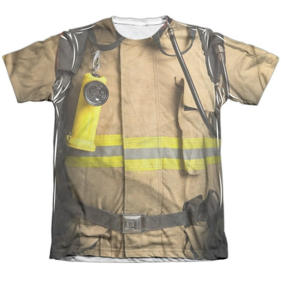 - Firefighter Costume - Short Sleeve Shirt - Small