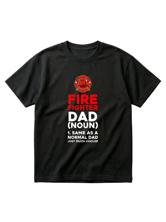 Firefighter Dad Definition Funny Fireman Gift Hero Papa T-Shirts