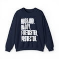 thumbnail image 1 of Firefighter Dad Fathers Day Birthday Ideas Sweatshirt, Gifts, Crewneck, 1 of 4