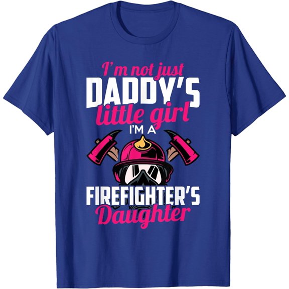 Firefighter Daughter Design Softstyle Unisex T-Shirt,Royal Blue Color,Size YM