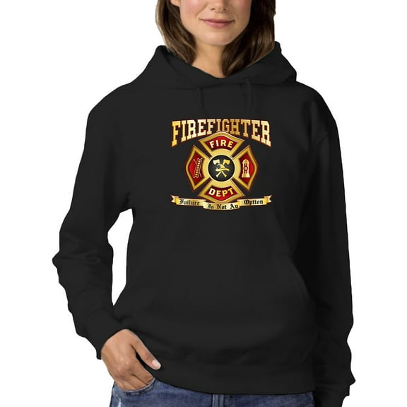 Firefighter Design Hoodie Women -GoatDeals Designs, Female Medium