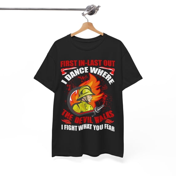 Firefighter Devil Walker Tee - First In, Last Out
