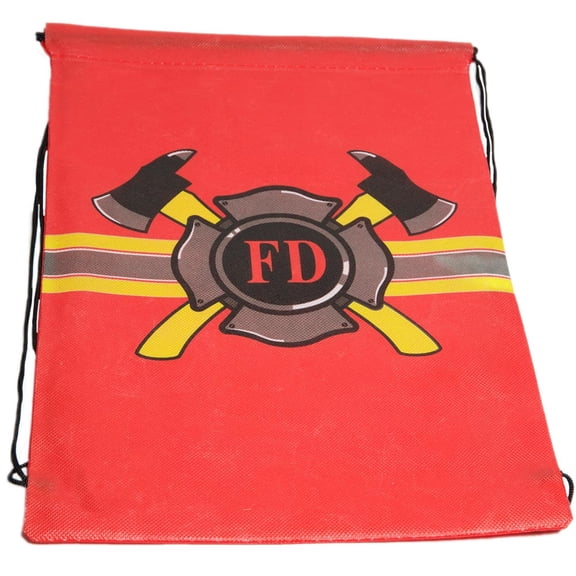 Firefighter Drawstring Backpack