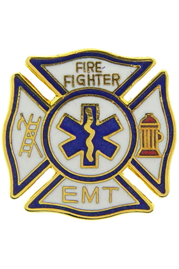 Eagle Emblems P06257 Pin - Fire & EMT - 0.94 in.
