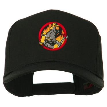 Firefighter Embroidered Pro Style Cap - Black OSFM