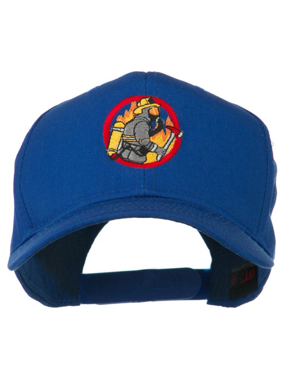 Firefighter Embroidered Pro Style Cap - Royal OSFM