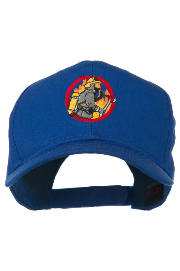 Firefighter Embroidered Pro Style Cap - Royal OSFM